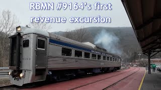 Riding R&N RDC 9164's first revenue excursion from Jim Thorpe to Pittston | March 15, 2025