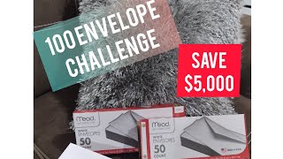 100 DAYS ENVELOPE CHALLENGE | How To Save $5000 In 3 Months