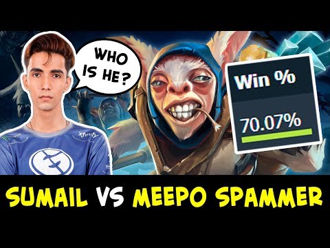 SumaiL vs mid Meepo spammer — 70% winrate on hero