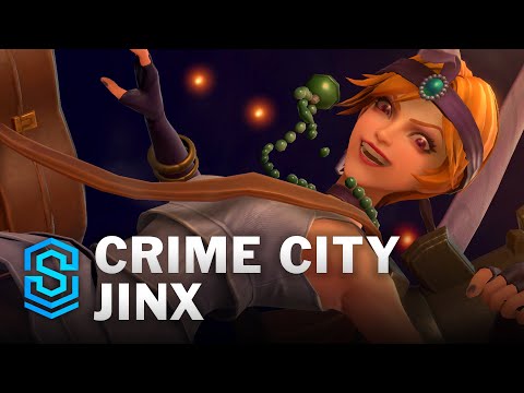 Crime City Jinx Wild Rift Skin Spotlight