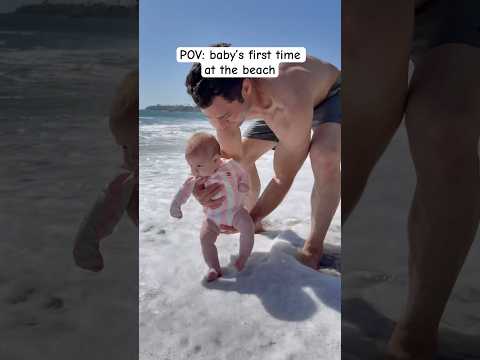 Baby Girl’s FIRST TIME at the Beach! ☀️