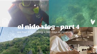 EL NIDO 📍- 🕶️ sea tour + snorkeling + leaving 🤿 part 4 (travel vlog) | audrey a