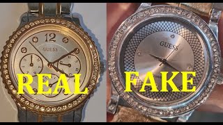 Guess watch real vs fake. How to spot fake Guess wrist watch