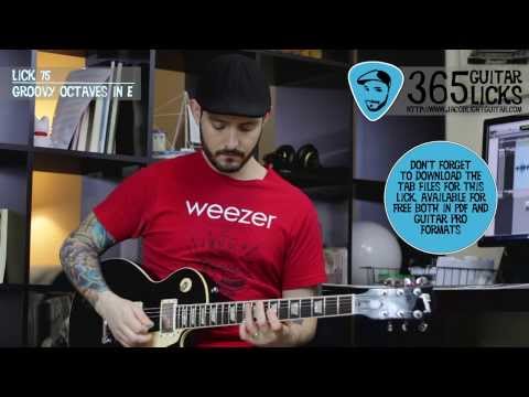 Lick 75/365 - Groovy Octaves in E | 365 Guitar Licks Project