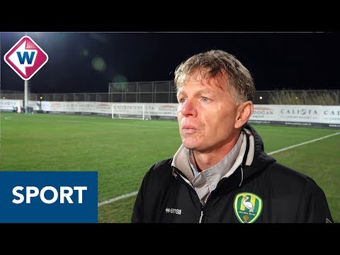 ADO-trainer Fons Groenendijk over trainingskamp en herstel Ricardo Kishna - OMROEP WEST SPORT