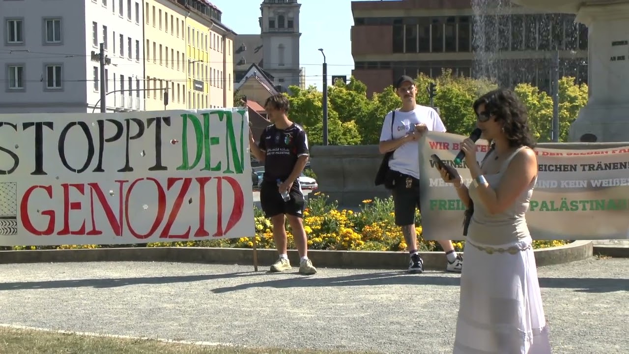Demo "Freedom for Palestine" am 21.06.2025 in Würzburg: Redebeitrag Dilara (RKP)