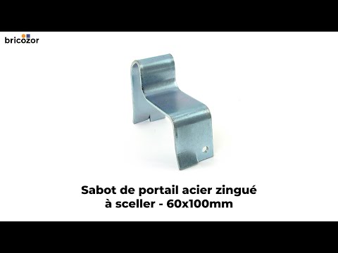 Sabot de portail acier à sceller TORBEL