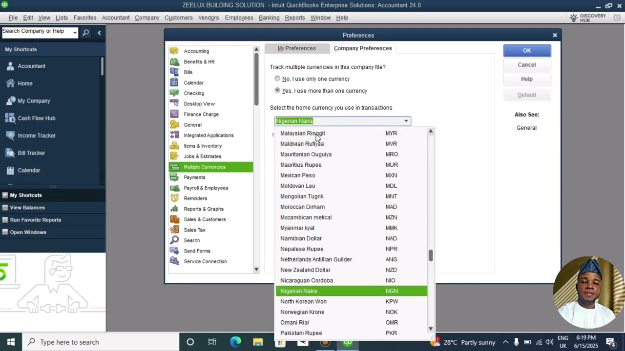 HOW TO SETUP QUICKBOOKS PREFERENCES