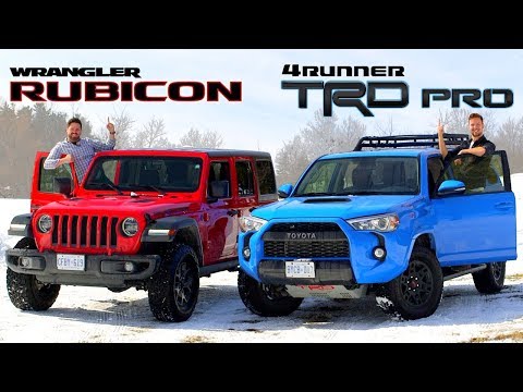 2019 Toyota 4Runner TRD Pro vs Jeep Wrangler Rubicon // Face-Off