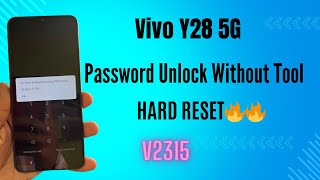 Vivo Y28 5G Hard Reset And Unlock Password|| How To Hard Reset Vivo Y28 5G
