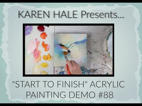 Start to Finish  Abstract Acrylic Painting