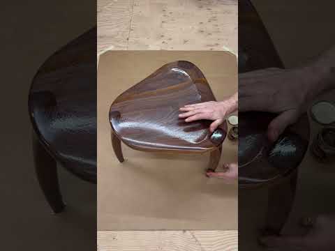 Apply dark oil to deepen the walnut and highlight the sapwood. #odiesoil