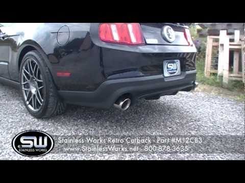 2011-12 Ford GT500 Catback by Stainless Works