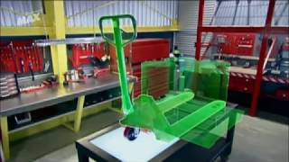 Video de Discovery que explica como funciona una Transpaleta hidraulica.