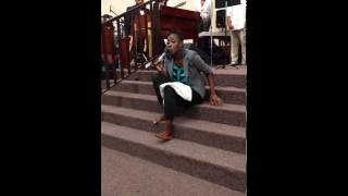 Le'Andria Johnson whistles "Available"