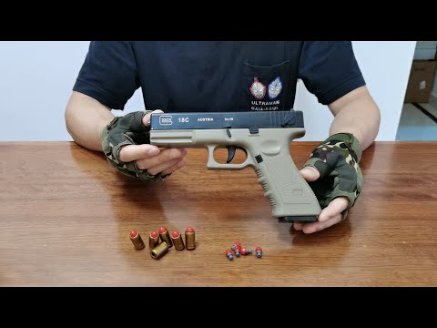 Glock Soft Bullet Blowback Toy Gun Unboxing 2022 - Automatic Shell Ejecting Pistol