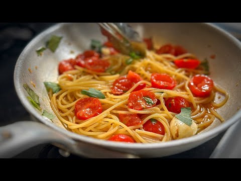 ミニトマトの冷製パスタ クルダイオーラ