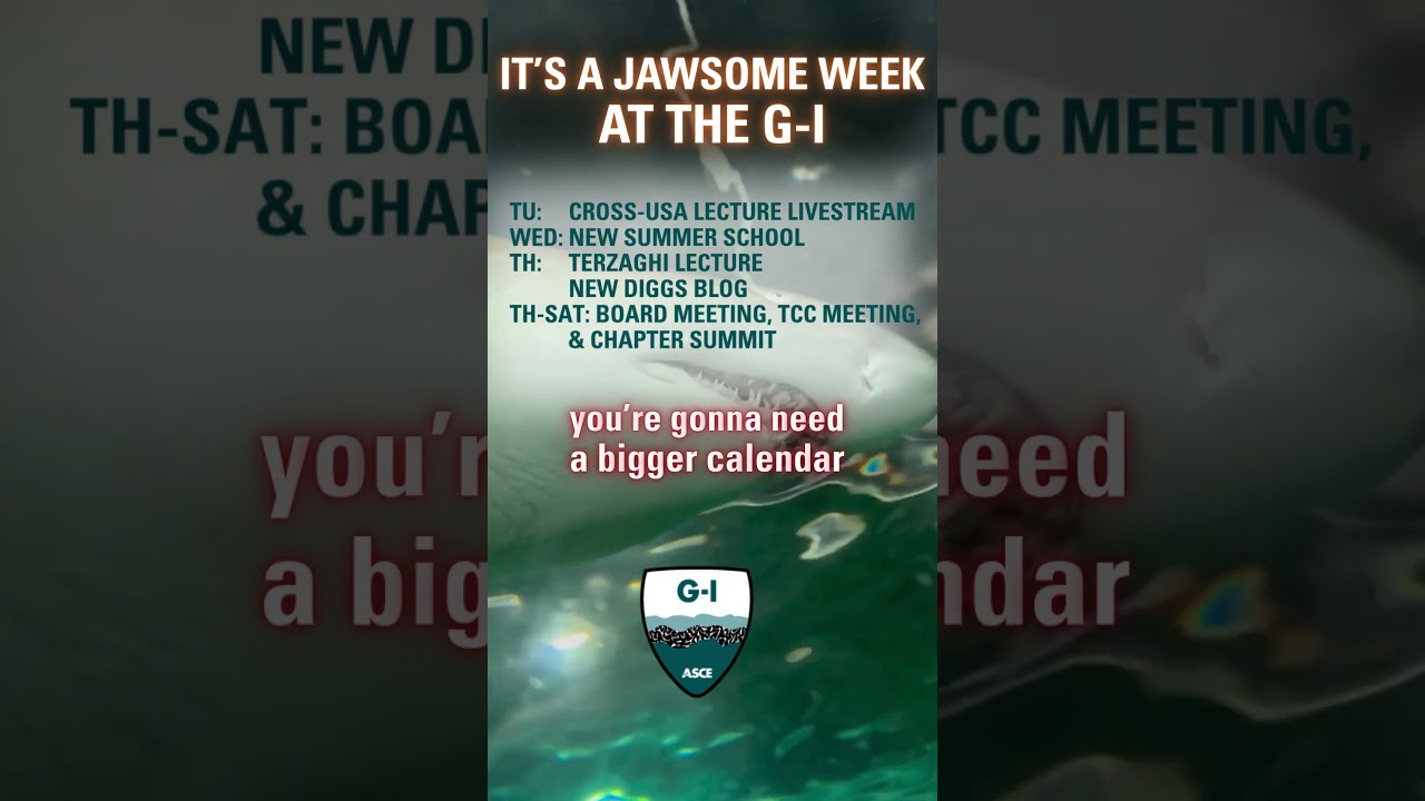 7/21/2025: A Jawsome Week at the G-I #geotechnical #geotechnicalengineering #civilengineering