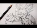 ASMR | Pencil Drawing | Gohan KameHameHa