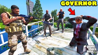 Franklin CHIEF of SPECIAL FORCE Kidnap GOVERNOR in GTA 5 | SHINCHAN and CHOP