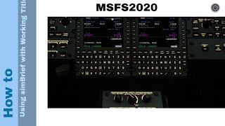 Flight Simulator 2020 - How to - Using simBrief with Working Title CJ4