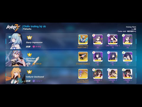 Honkai Impact 3 Sea - MA Ex - Pishacha(SSS) vs Susannah (SSS) HoS(S2) SI(SSS, no Cez M) elf Dudu 4*