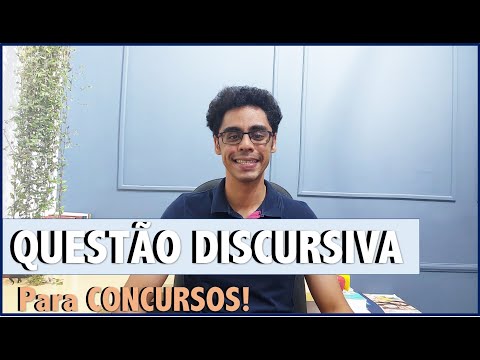 COMO FAZER UMA QUESTÃO DISCURSIVA | PASSO A PASSO PARA FAZER UMA DISCURSIVA NOTA 10 EM CONCURSOS!!!