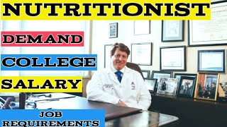 Nutritionist in Canada - salary wage college job requirement demand degree in nutritional science