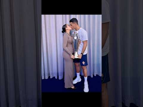 Cristiano Ronaldo 💋 Kiss Georgina Rodr&iacute;guez ❤️✨ #cristianoronaldo #georginarodriguez #kiss