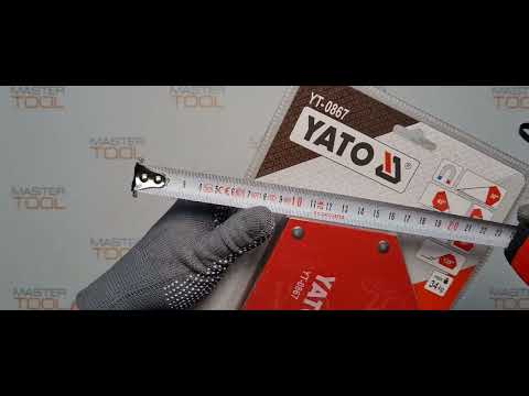 Струбцина магнитная YATO для сварки 111x136x24 мм, 34 кг (YT-0867) Струбцина магнитная YATO для сварки 111x136x24 мм, 34 кг (YT-0867)