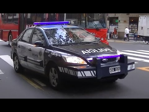 Patrullero 6374 de la PFA en urgencia