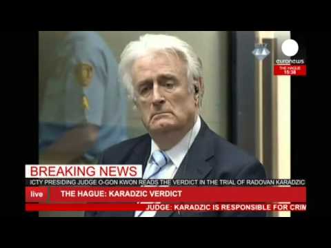 LIVE verdict: Radovan Karadzic sentenced to 40 years prison