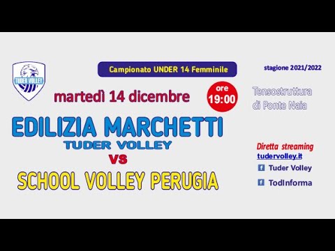 Under 14  Femminile girone D - MARCHETTI EDILIZIA TUDER VOLLEY vs SCHOOL VOLLEY PERUGIA