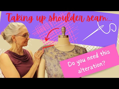 How to Take Up Shoulder Seam -step by step walk through