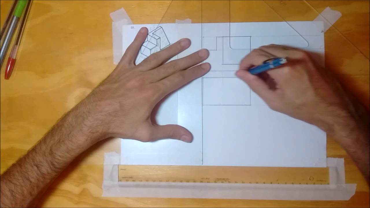 Desenho Técnico - Processo de Construção de Vistas Ortográficas