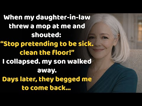 My Daughter-In-Law Tossed Me A Mop: “Stop Pretending To Be Sick—Clean The Floor!” I Acted…
