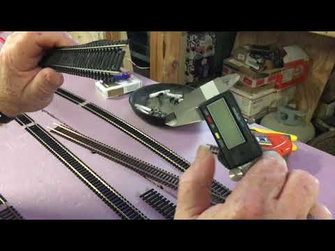 HO Scale. Selecting between code 83 and 100 track.