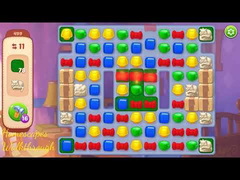 Homescapes Level 499 Walkthrough