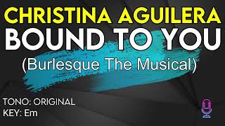 Christina Aguilera - Bound To You - Karaoke Instrumental