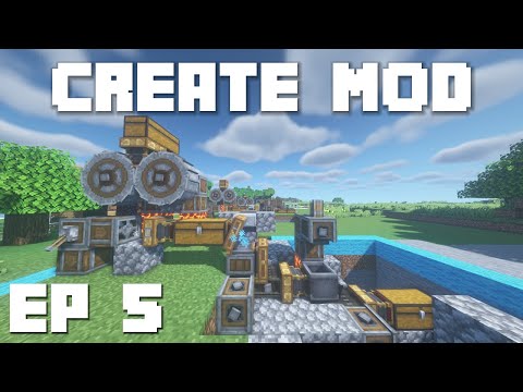 Minecraft Create Mod Tutorial - Automated Ore Processing System Ep 5