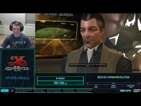 Deus Ex: Human Revolution any% by Heinki in 45:48 - Awesome Games Done Quick 2021 Online