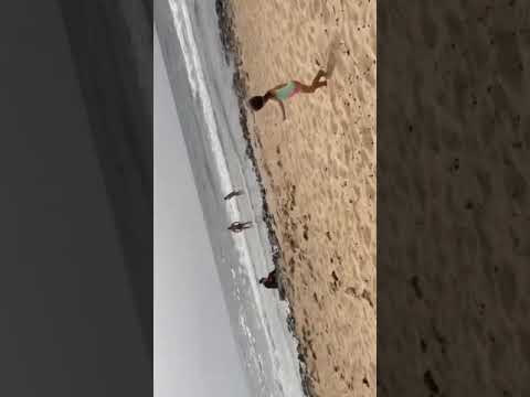 Nesrine is Insane in the Beach TOP shorts  #Challenge