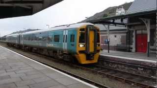preview picture of video 'BREL Class 158 No 158832 at Barmouth Station'