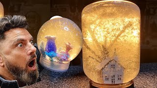 MAKE A SNOW GLOBE IN 5 MINUTES - Easiest and Funniest DIY project EVER!