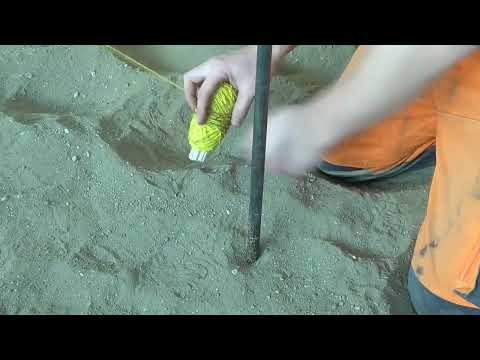 Schnur am Schnurnagel befestigen - an beiden Seiten (Variante4)