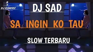Download lagu DJ SAD  Sa Ingin Ko Tau Slow Santuy Terbaru By DJ DIMERZ mp3