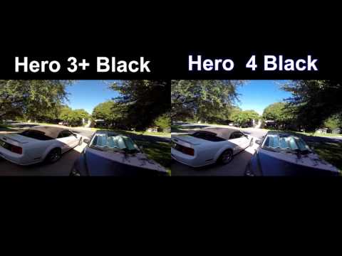 GoPro Hero 3+ Black VS Hero 4 Black 1080 60fps superview