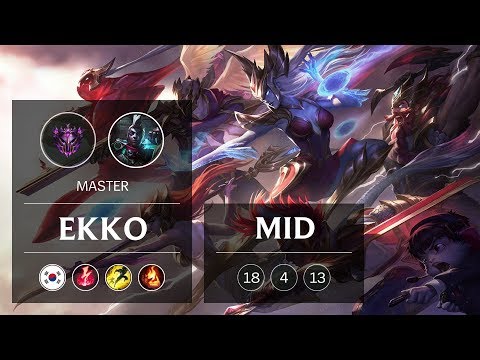 Ekko Mid vs Zed - KR Master Patch 9.2