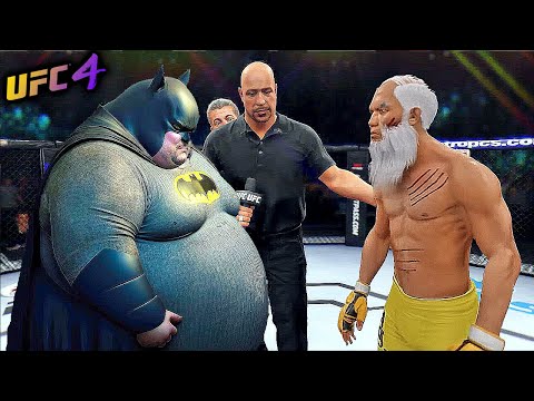 Old Bruce Lee vs. Fat Batman - EA Sports UFC 4