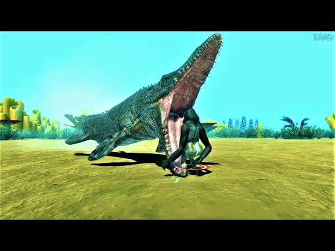 NEW UPDATE UNIT MOSASARUS VS UNITS animal revolt battle simulator AQUATIC BOSS !!